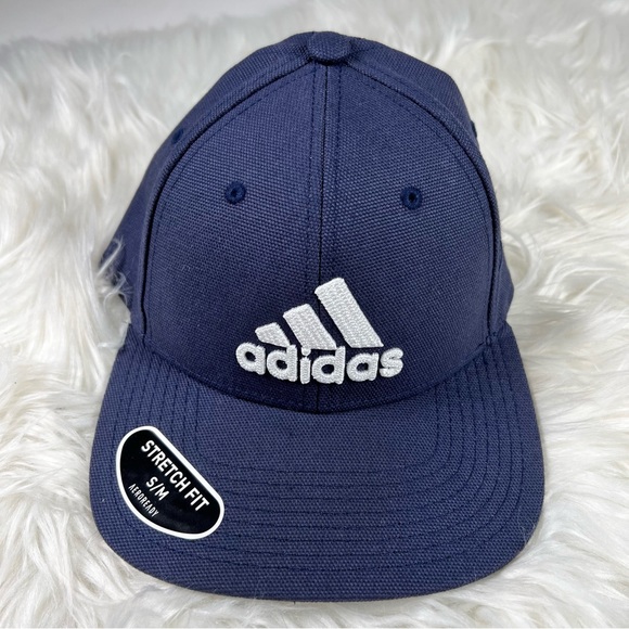 ADIDAS MEN'S PRODUCER II STRETCH FIT BALL CAP in Blue - S/M NWT - Picture 2 of 8